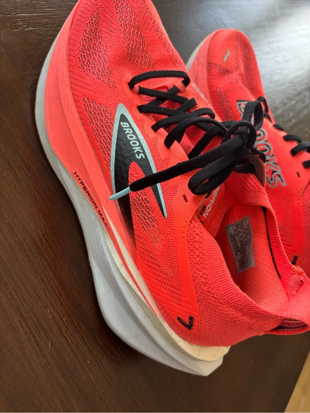 Brooks Hyperion Max Coral/Black/Light Blue Running Shoes